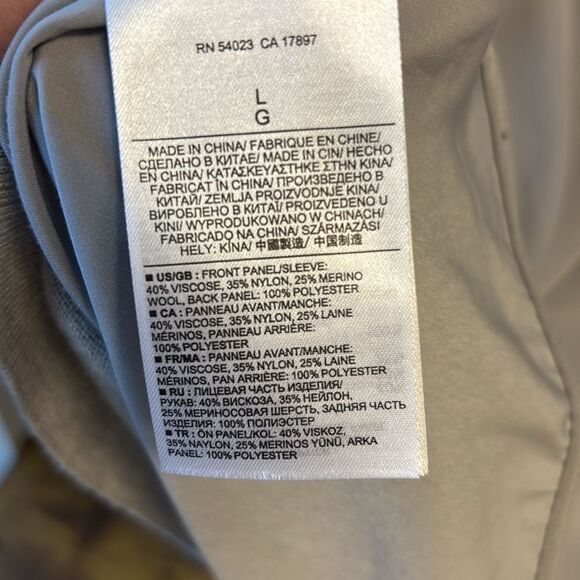 Banana Republic large Gray V-Neck Women's Sweater Merino wool blend - Picture 5 of 5